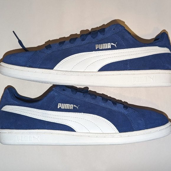 Puma Smash SD Blue Depths-Puma White Mens 10.5 - Picture 3 of 5